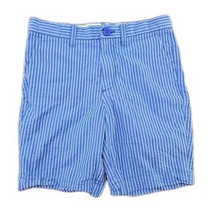 Boys Crewcuts Crew Cuts Youth Kids Size 8 Preppy Seersucker Shorts Blue Flat